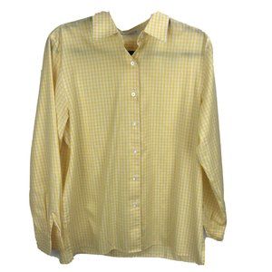Foxcroft Women's Top 12 Button Down Cotton Blend